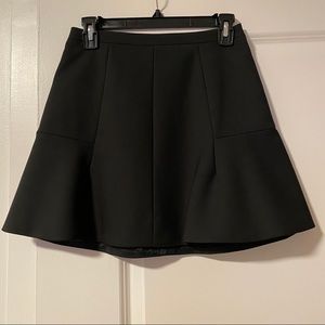 J. Crew Black Mini Flip Skirt